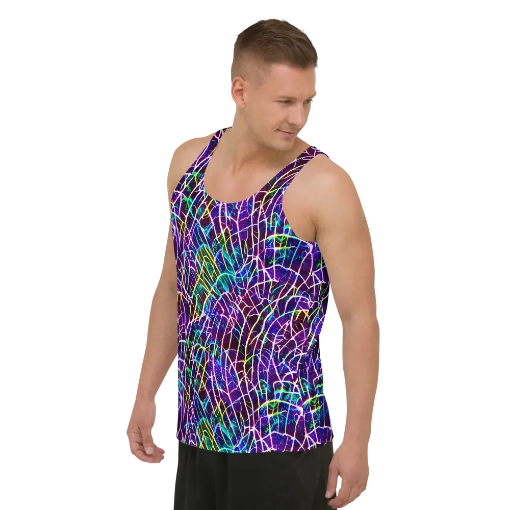 Cosmic Wiring on Men's Tank Top — Left Front