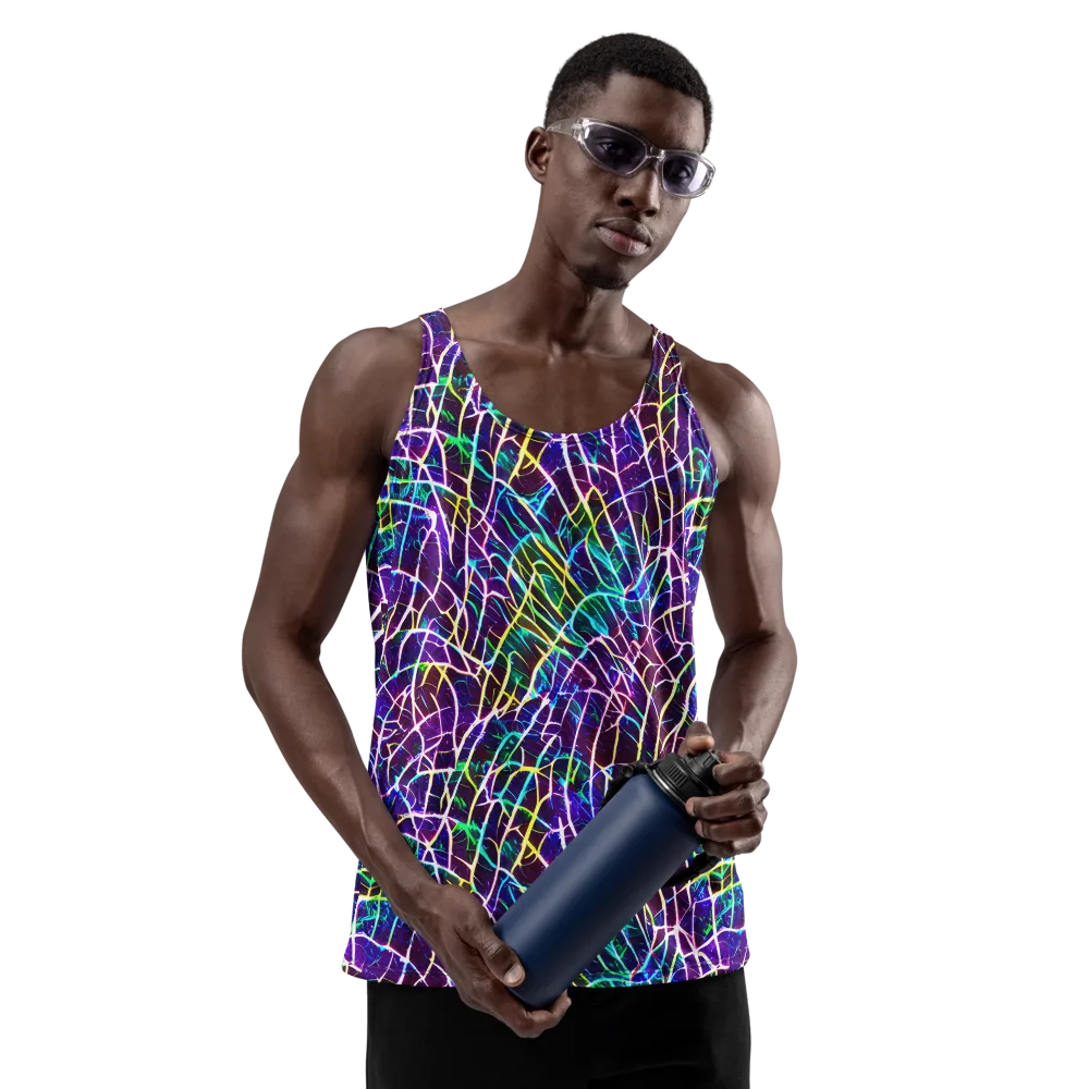 Cosmic Wiring on Men's Tank Top — Front