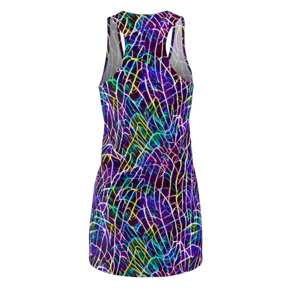 Cosmic Wiring on Racerback Dress — Back