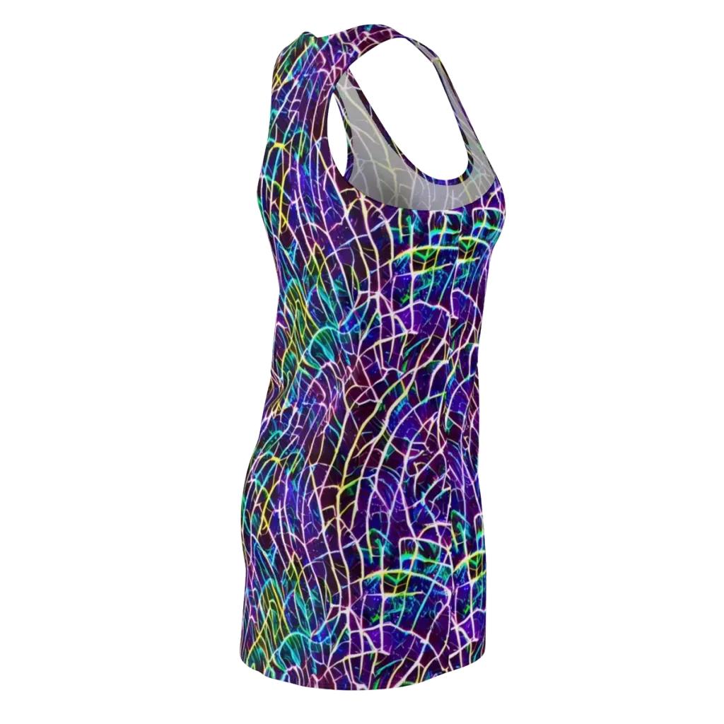 Cosmic Wiring on Racerback Dress — Back Side