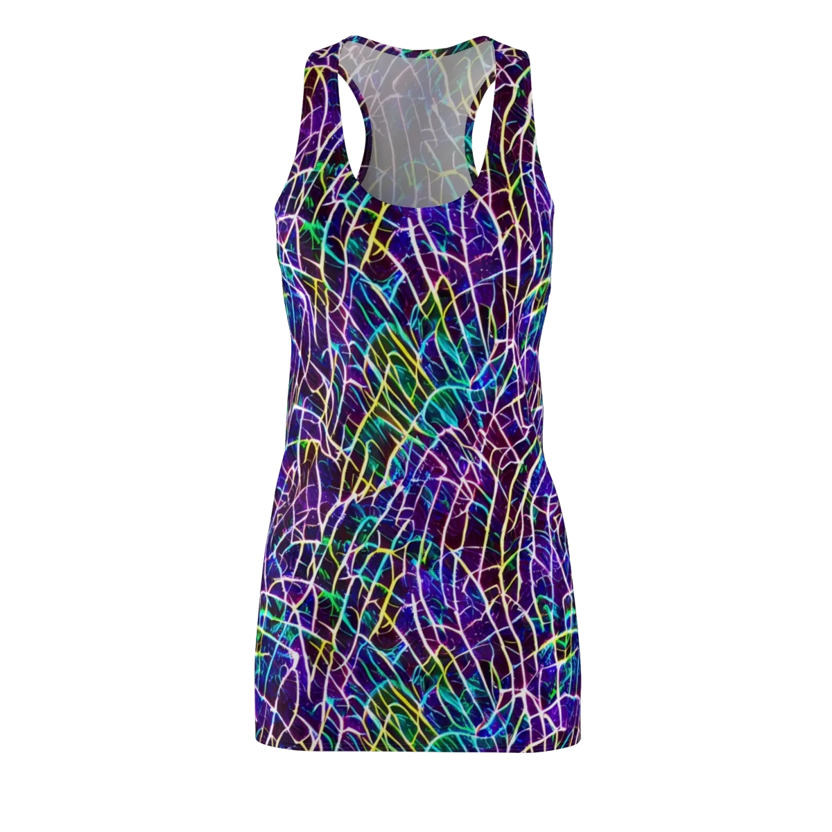 Cosmic Wiring on Racerback Dress — Front