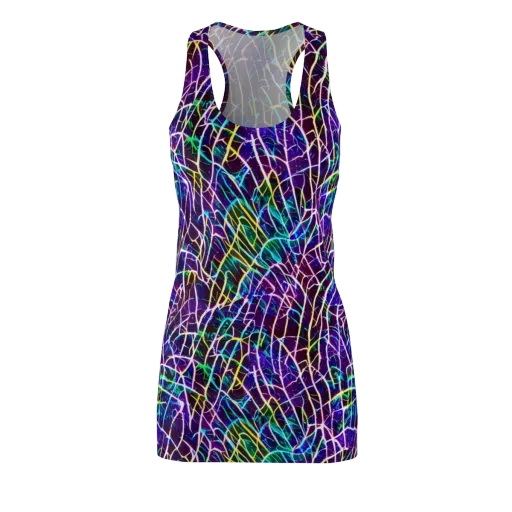 Cosmic Wiring on a Racerback Dress