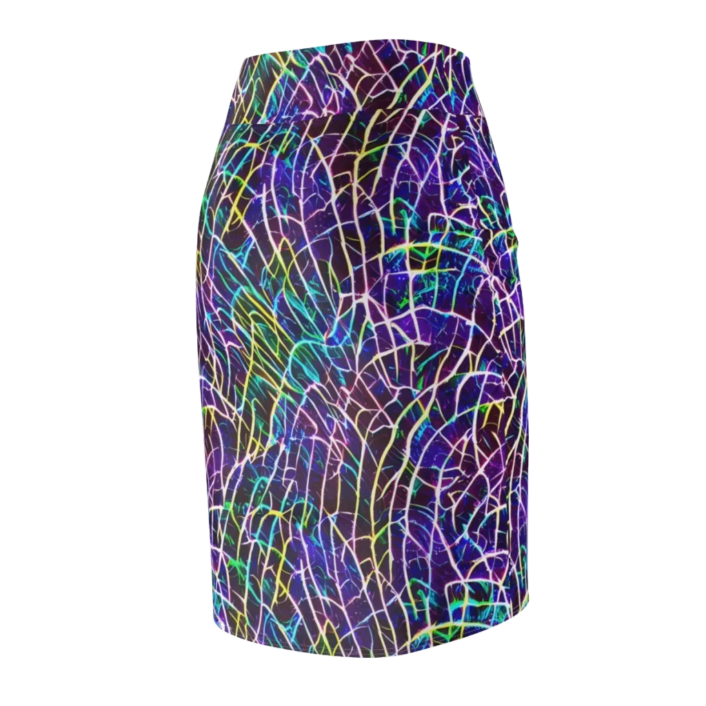Cosmic Wiring on Pencil Skirt — Back Side