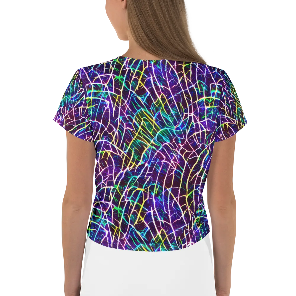 Cosmic Wiring on Crop Tee — Back