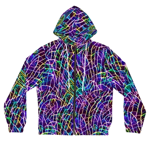 Cosmic Wiring on a Women's Full-Zip Hoodie