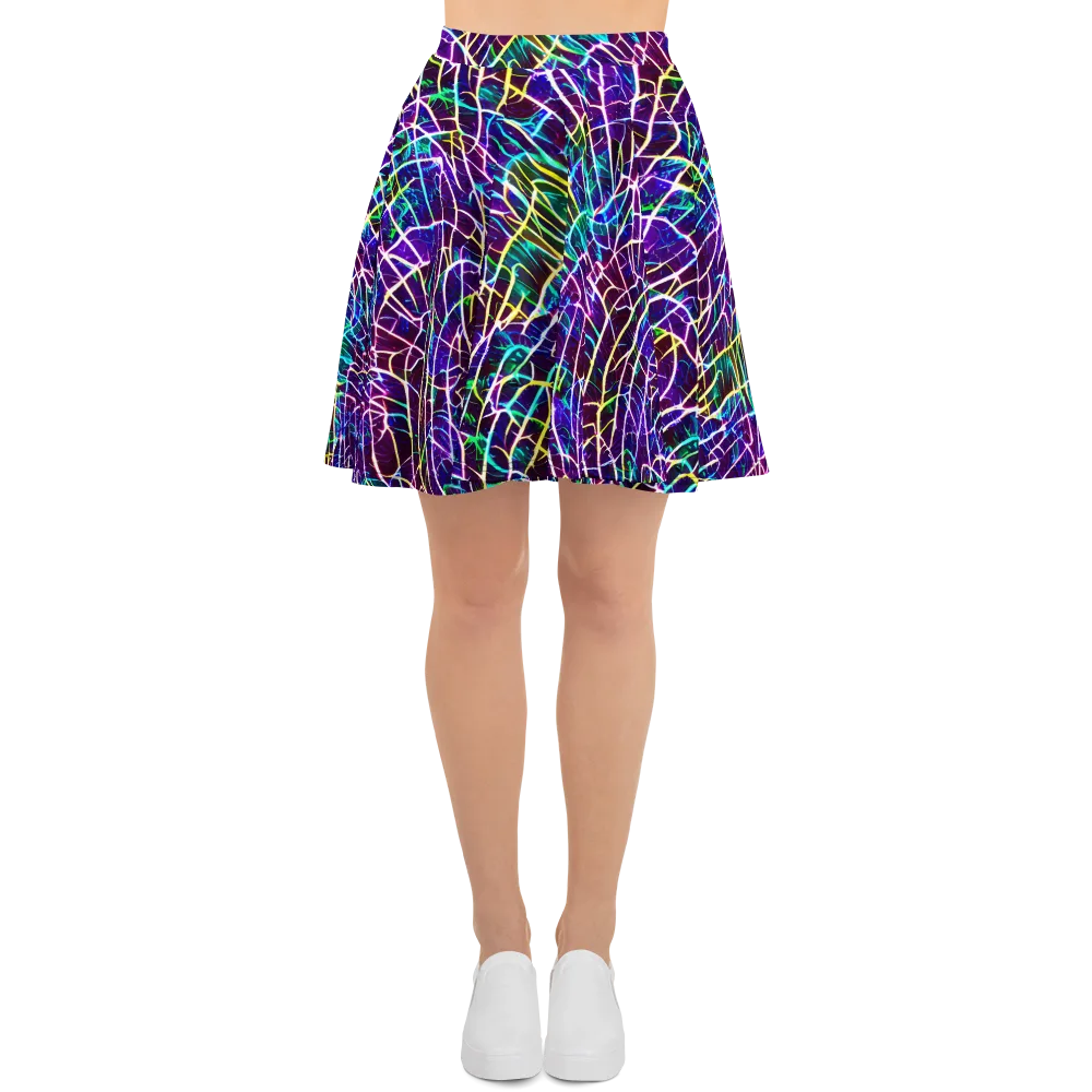 Cosmic Wiring on Skater Skirt — Front