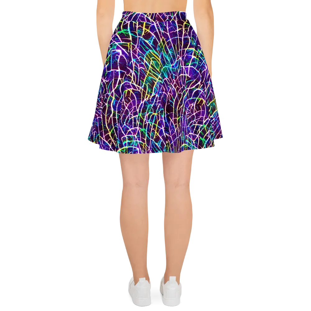 Cosmic Wiring on Skater Skirt — Back