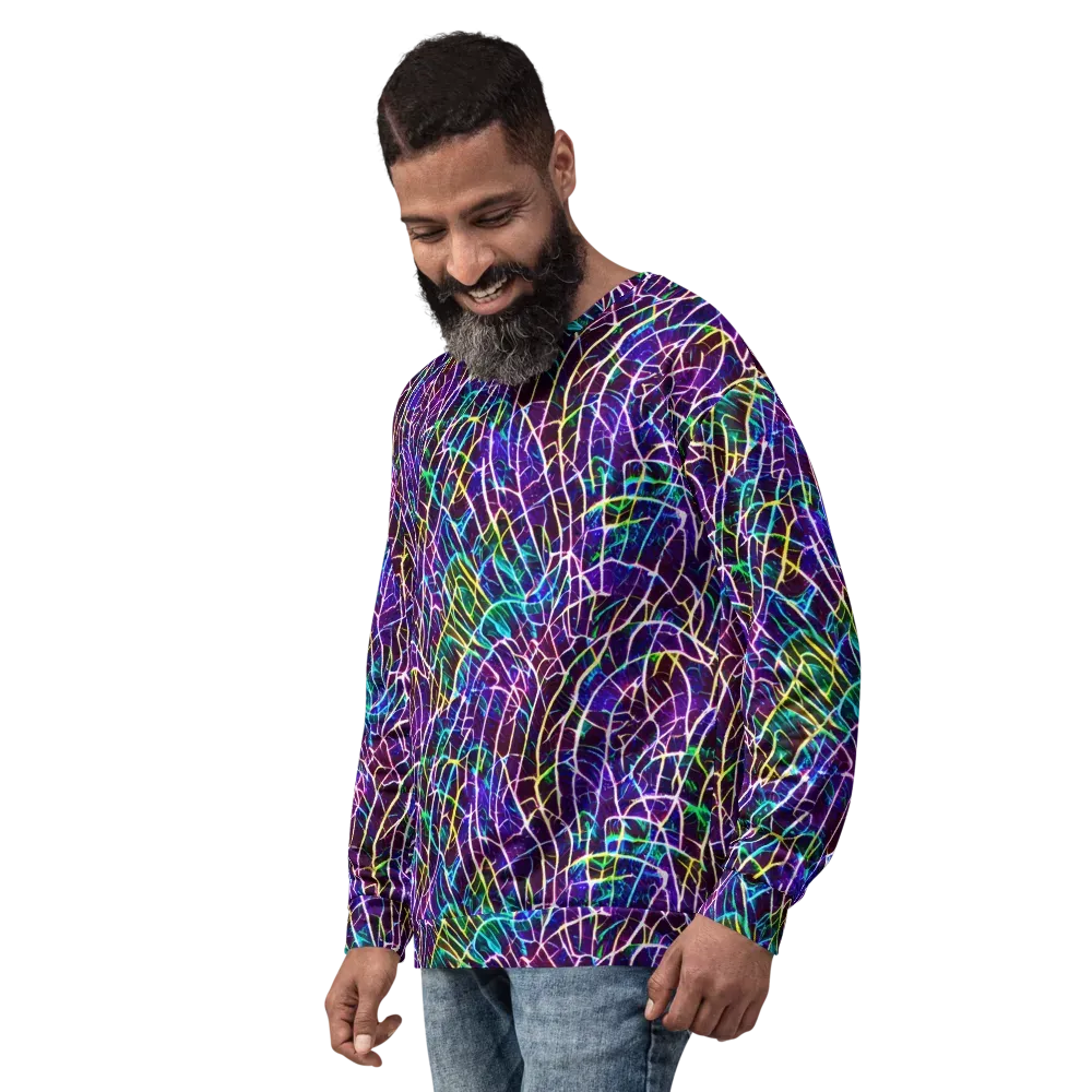 Cosmic Wiring on Sweatshirt — Left Front