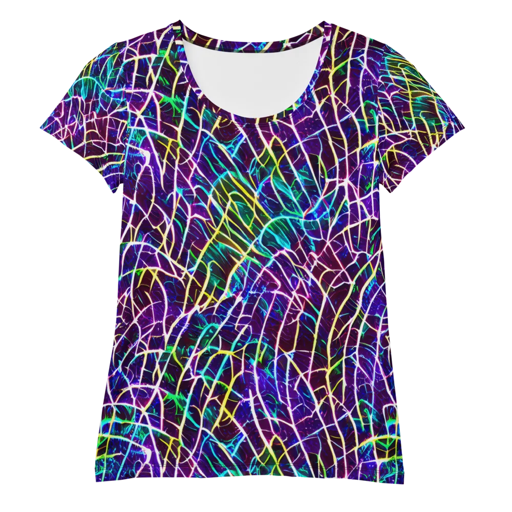 Cosmic Wiring on Women's Athletic T-Shirt — Front