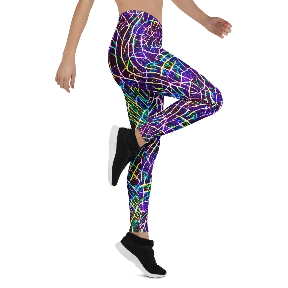 Cosmic Wiring on Leggings — Right