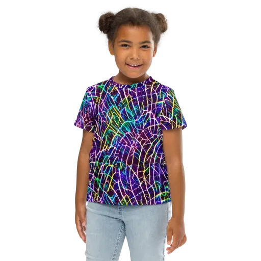 Cosmic Wiring on a Kids Crew Neck T-Shirt