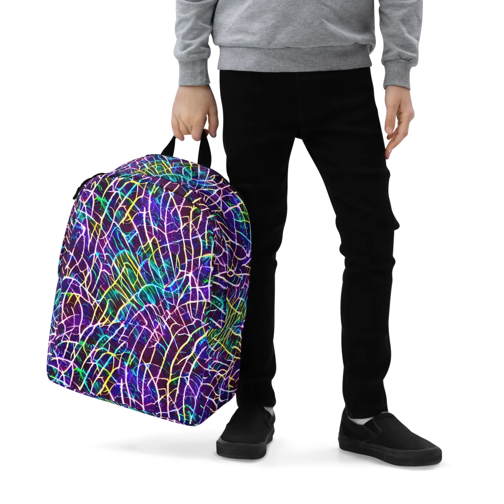 Cosmic Wiring on Minimalist Backpack — Zoomed-in