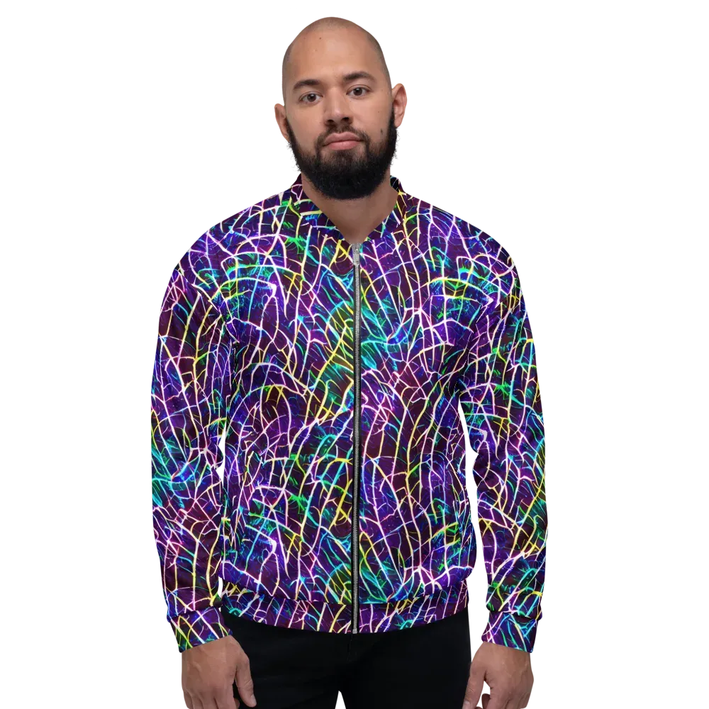 Cosmic Wiring on Bomber Jacket — Front