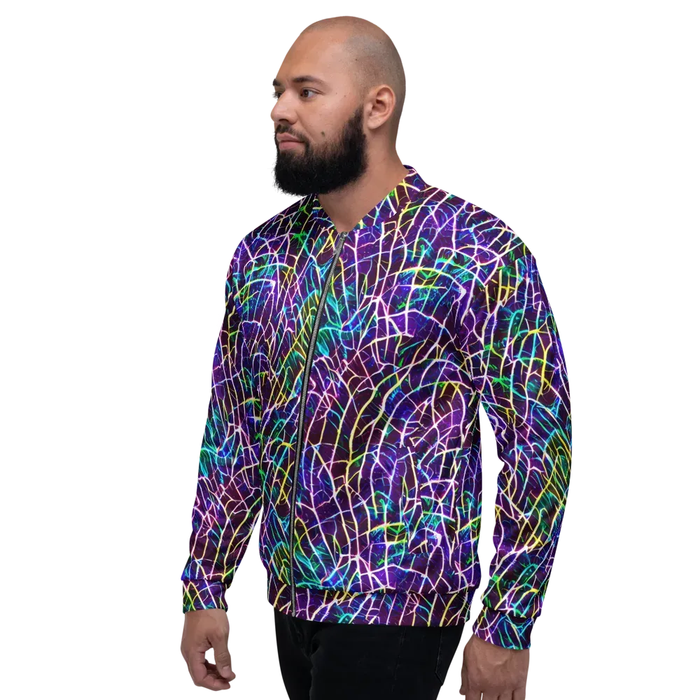 Cosmic Wiring on Bomber Jacket — Left