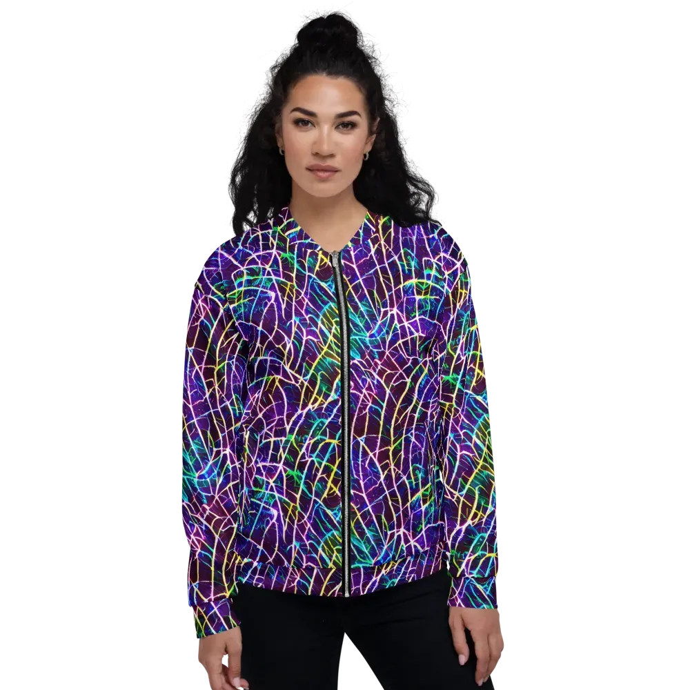 Cosmic Wiring on Bomber Jacket — Front