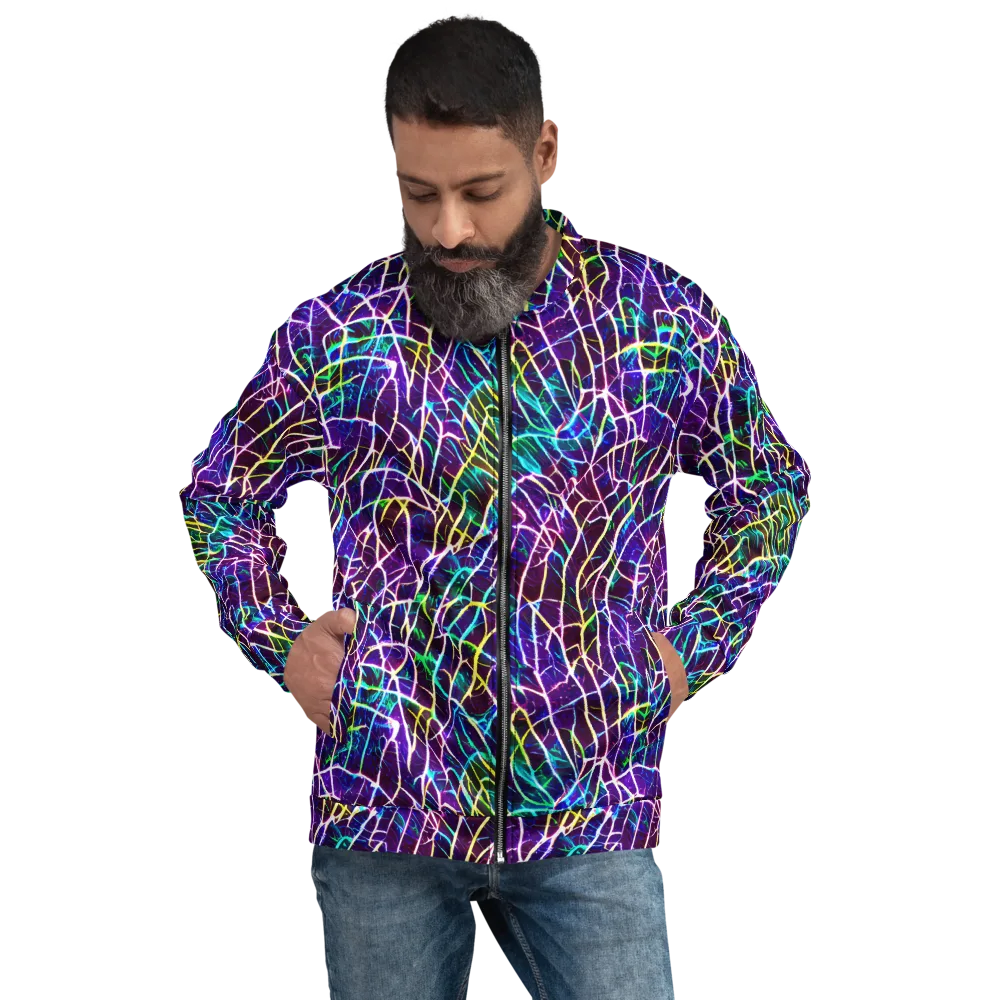 Cosmic Wiring on Bomber Jacket — Front