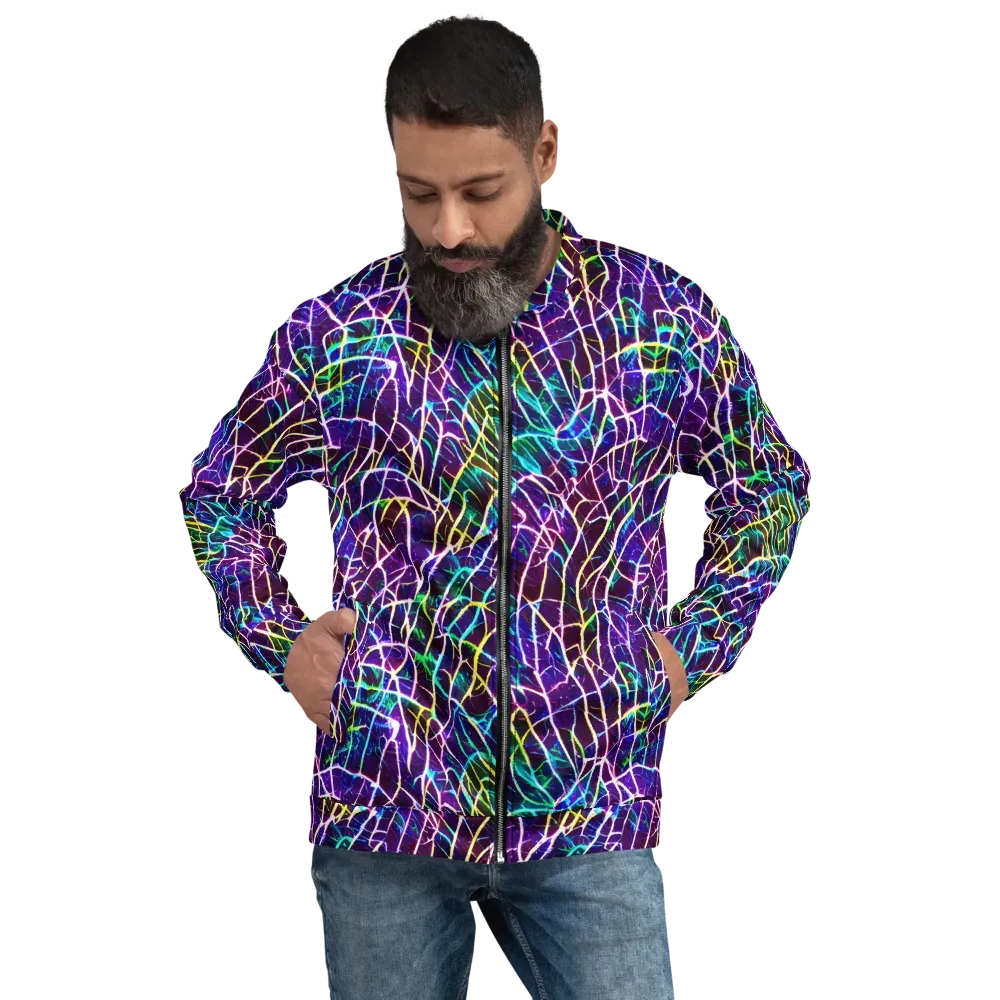 Cosmic Wiring on Bomber Jacket — Front