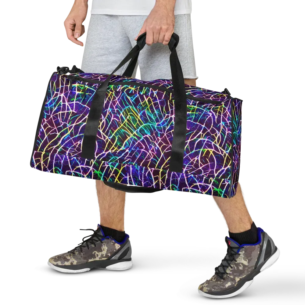 Cosmic Wiring on Duffle Bag — Front
