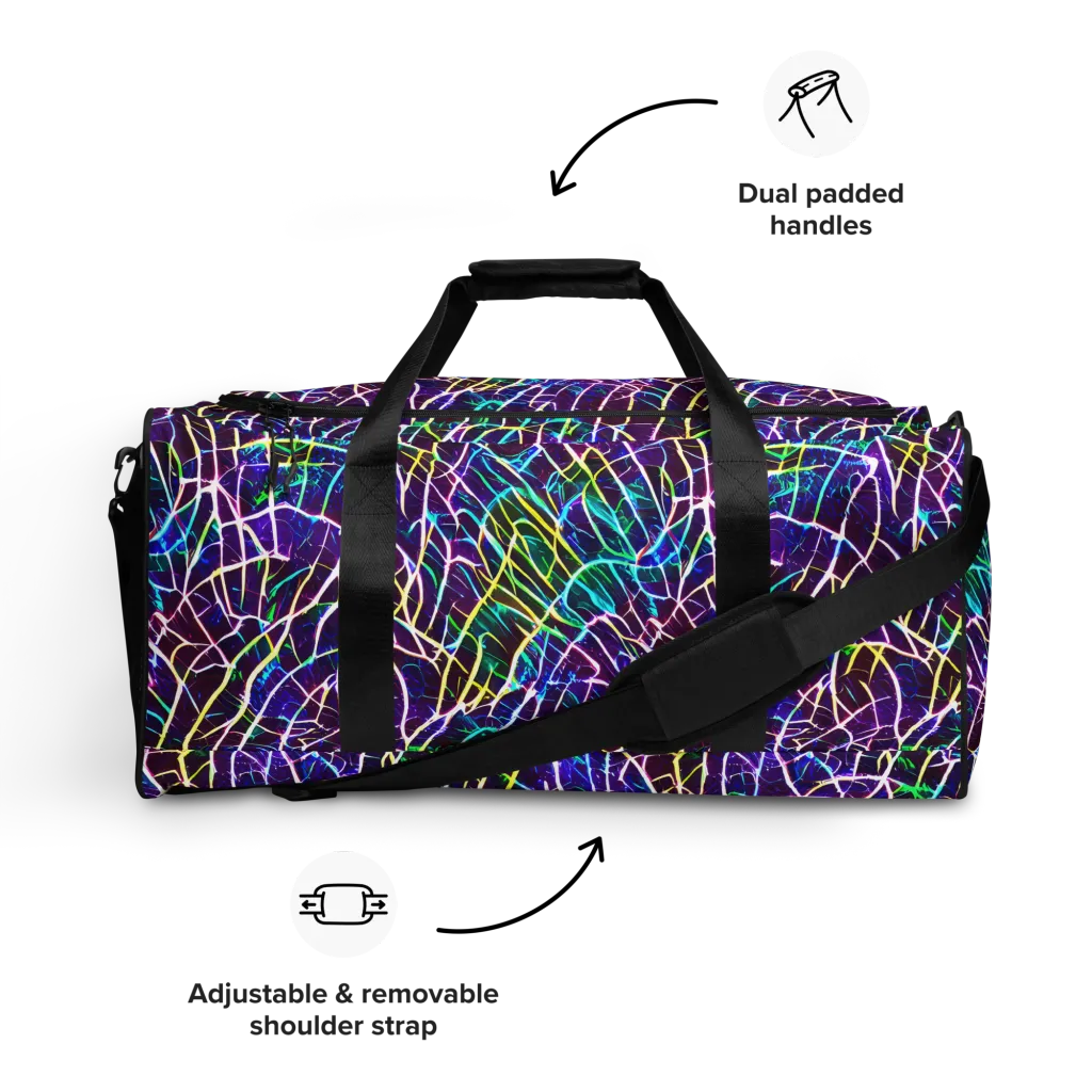 Cosmic Wiring on Duffle Bag — Front