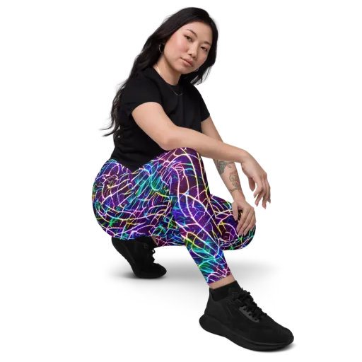 Cosmic Wiring on a Leggings with Pockets