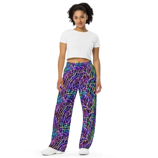 Cosmic Wiring on a Wide-Leg Pants