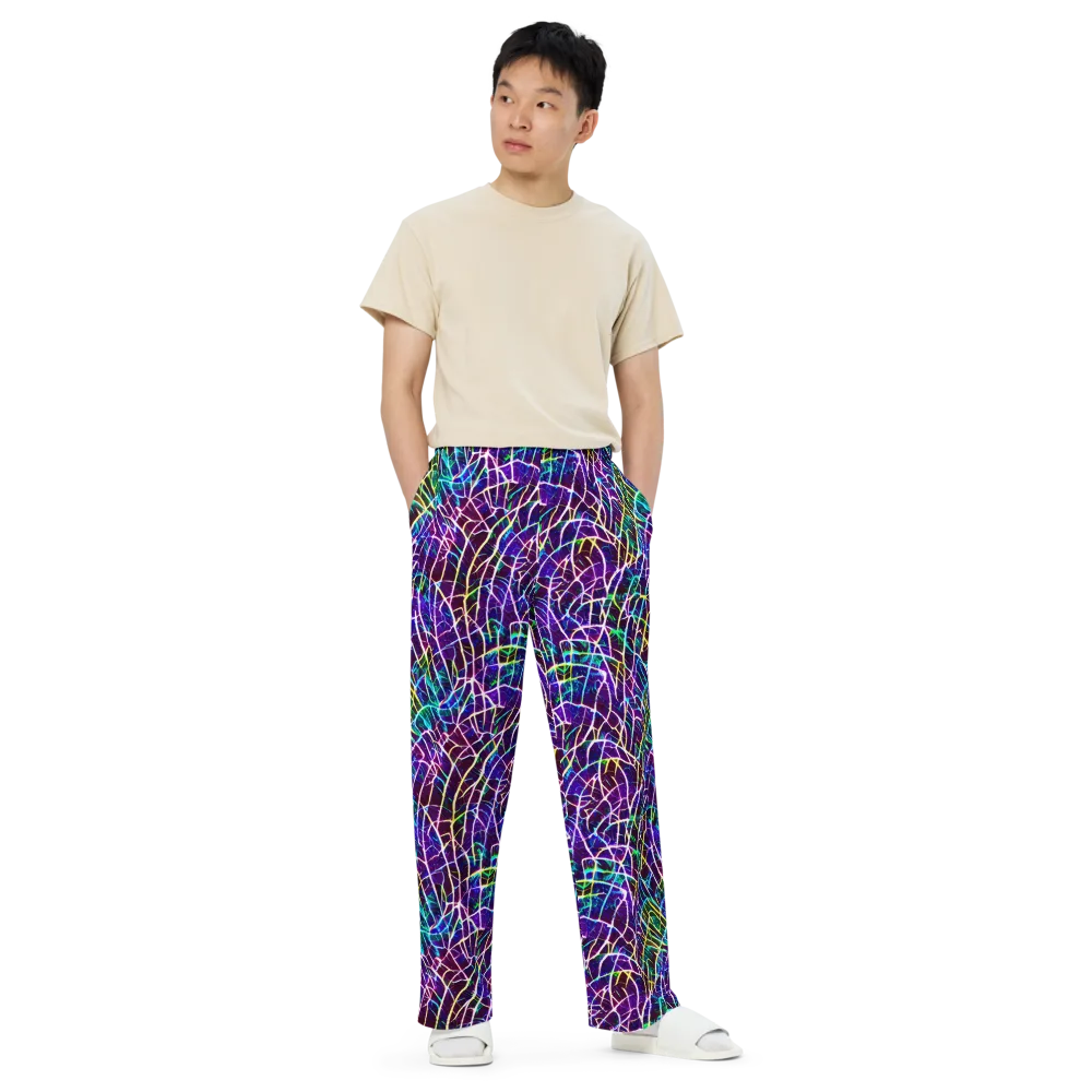 Cosmic Wiring on Wide-Leg Pants — Front