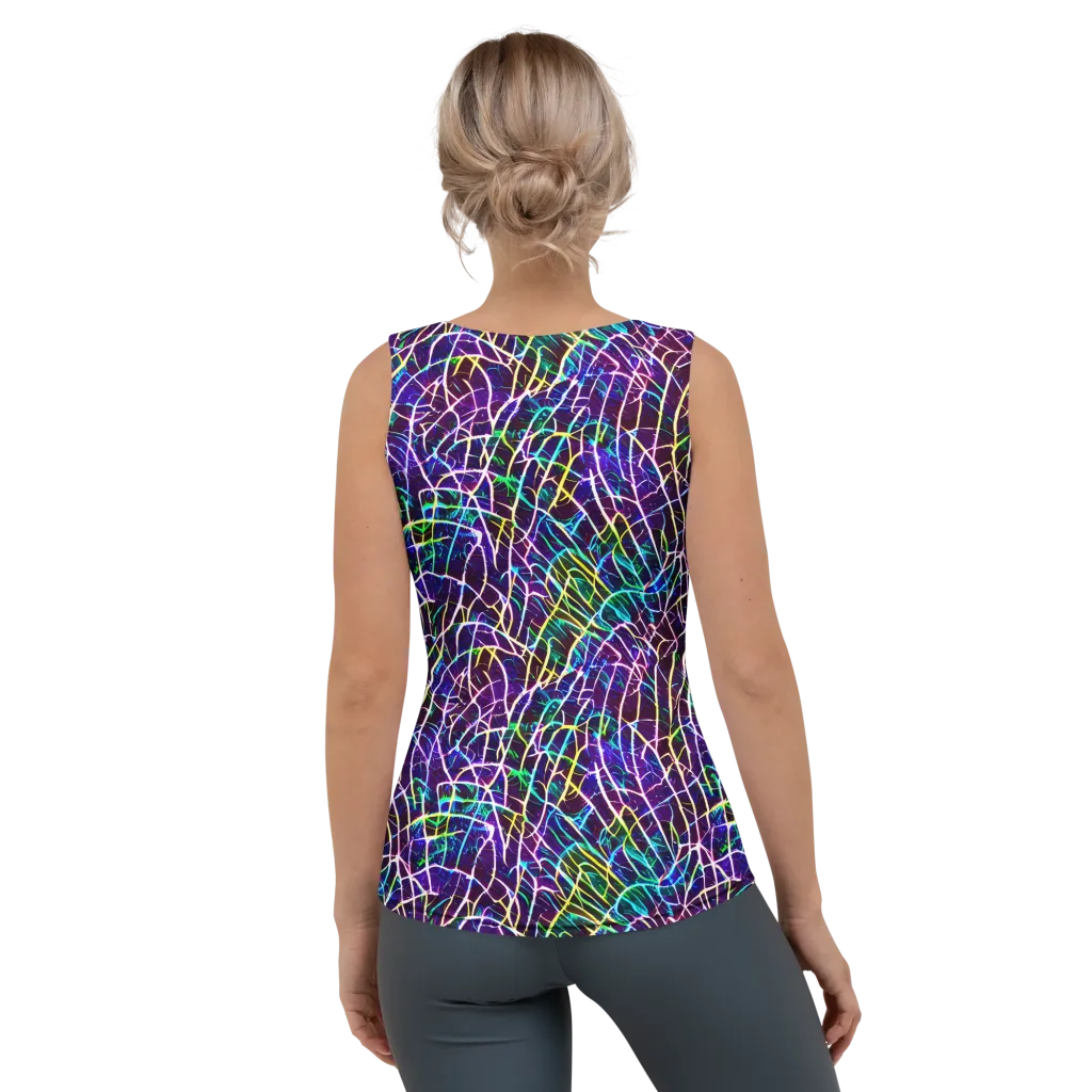 Cosmic Wiring on Women's Tank Top — Back