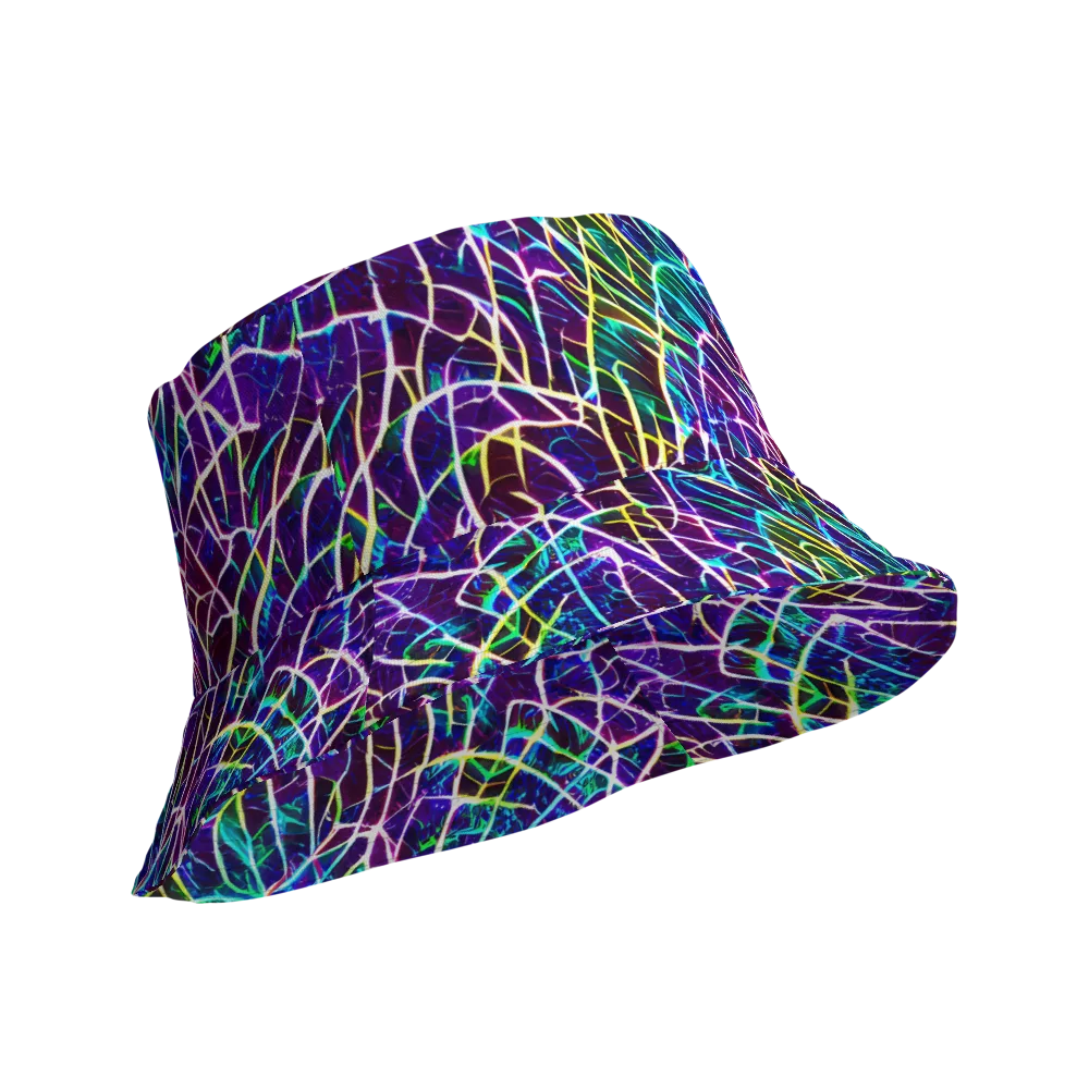 Cosmic Wiring on Reversible Bucket Hat — Product details Outside