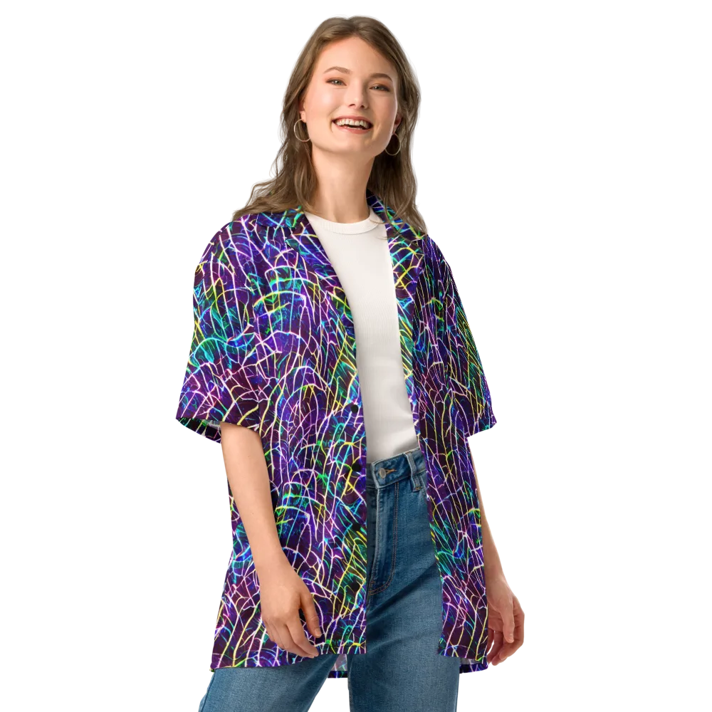Cosmic Wiring on Button Shirt — Front