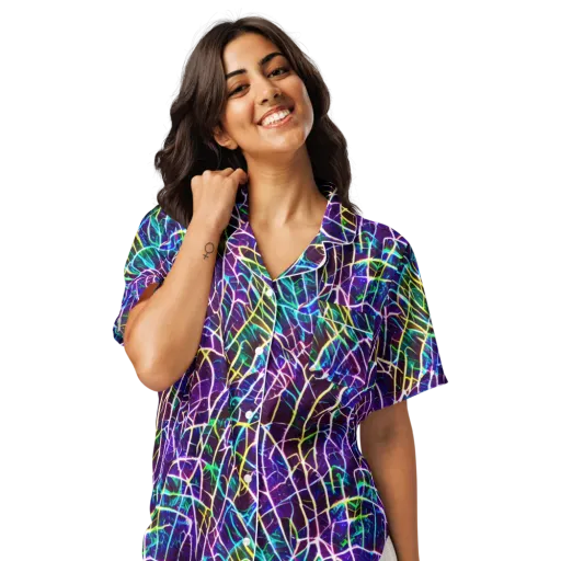 Cosmic Wiring on a Women's Short Sleeve Pajama Top