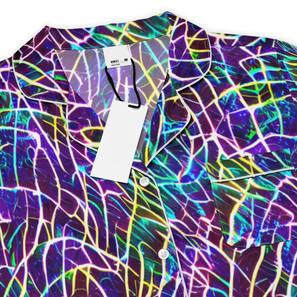 Cosmic Wiring on Women's Short Sleeve Pajama Top — Product details