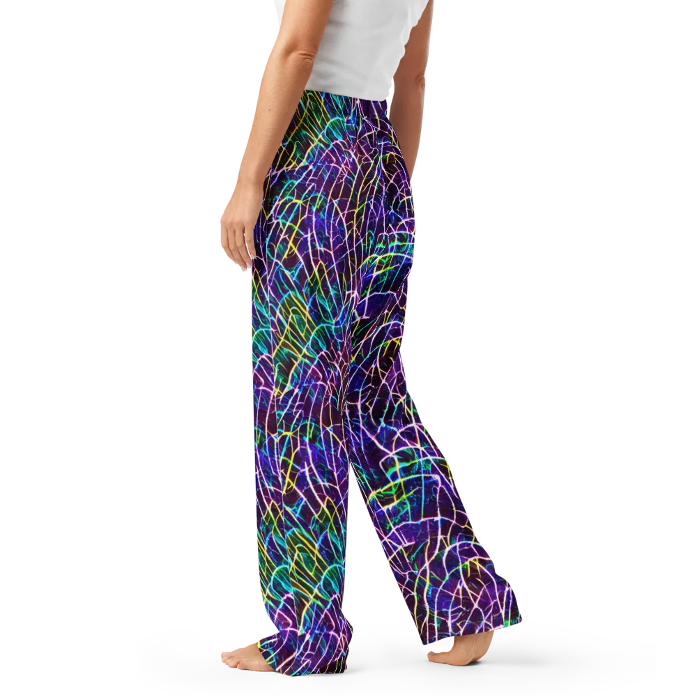 Cosmic Wiring on Women's Pajama Pants — Left