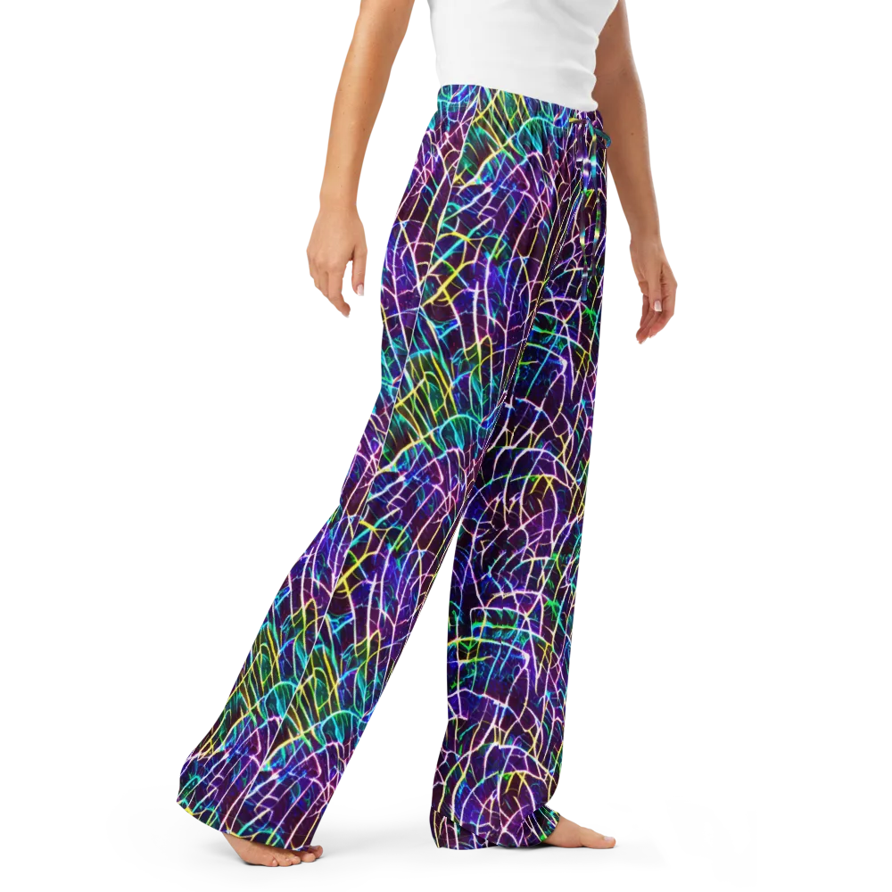 Cosmic Wiring on Women's Pajama Pants — Right Front