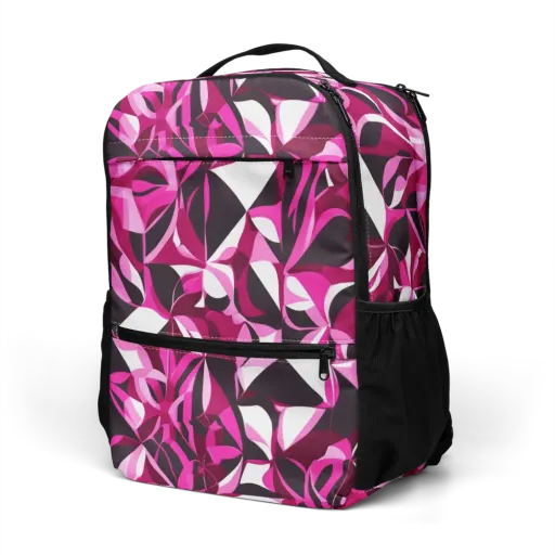 Fuchsia Kaleidoscope on a Utility Backpack