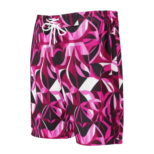 Fuchsia Kaleidoscope on a Men's Board Shorts