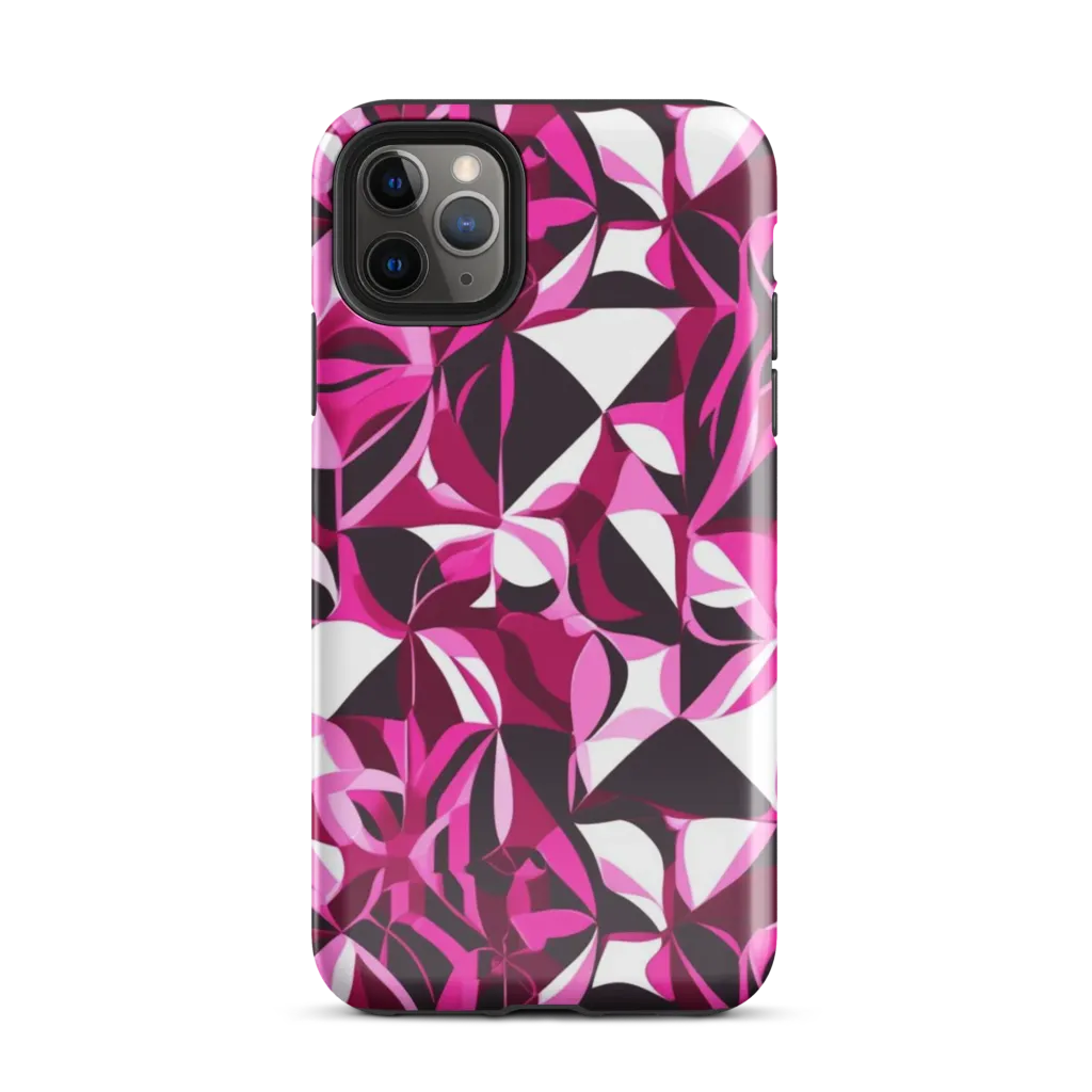 Fuchsia Kaleidoscope on Tough Case for iPhone® — Front