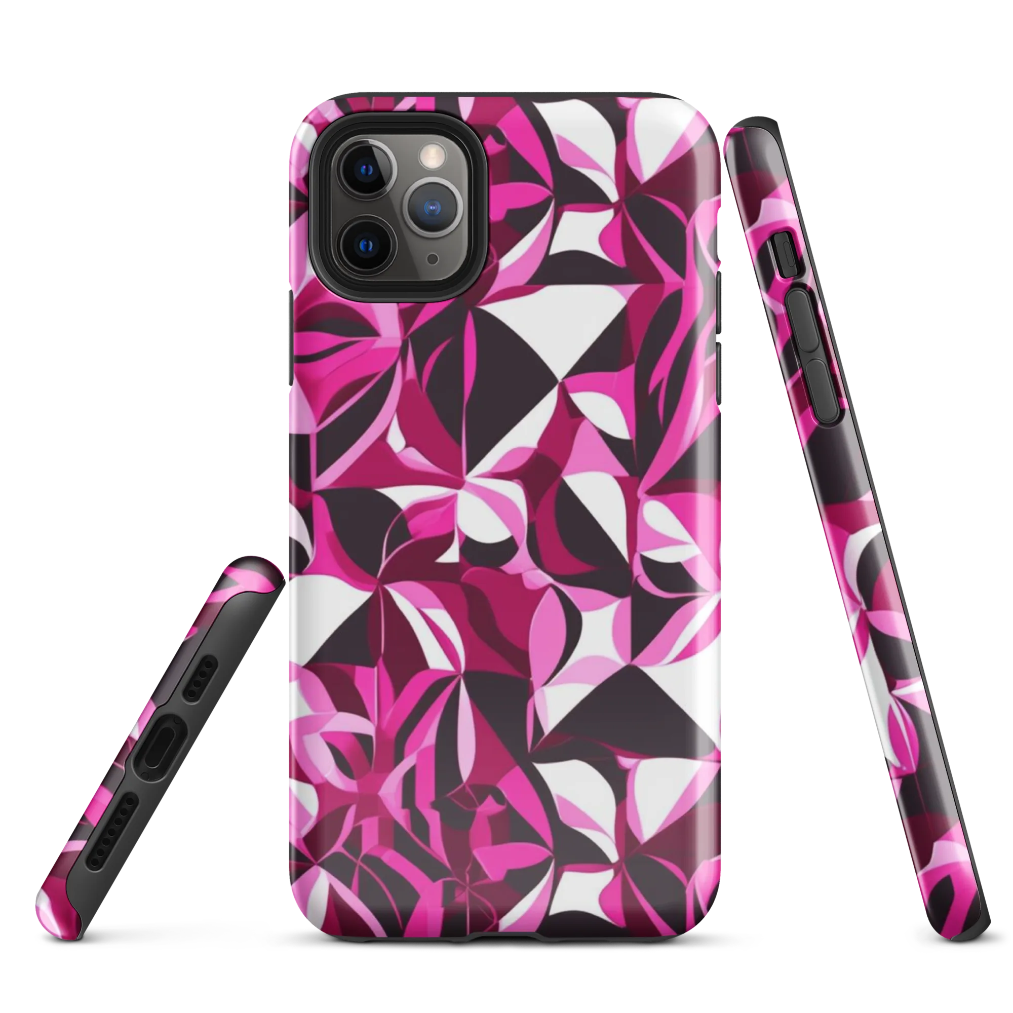 Fuchsia Kaleidoscope on Tough Case for iPhone® — Front