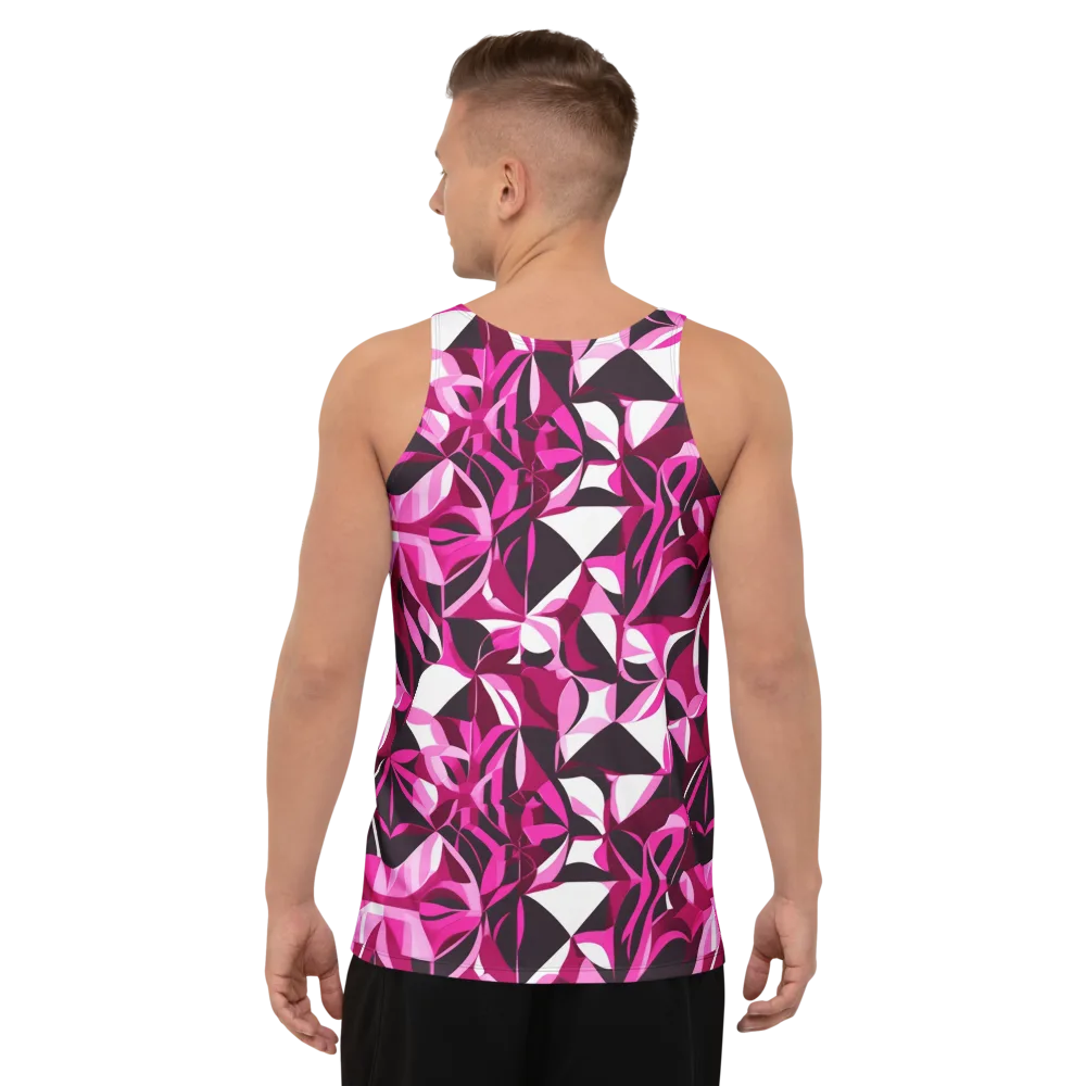 Fuchsia Kaleidoscope on Men's Tank Top — Back