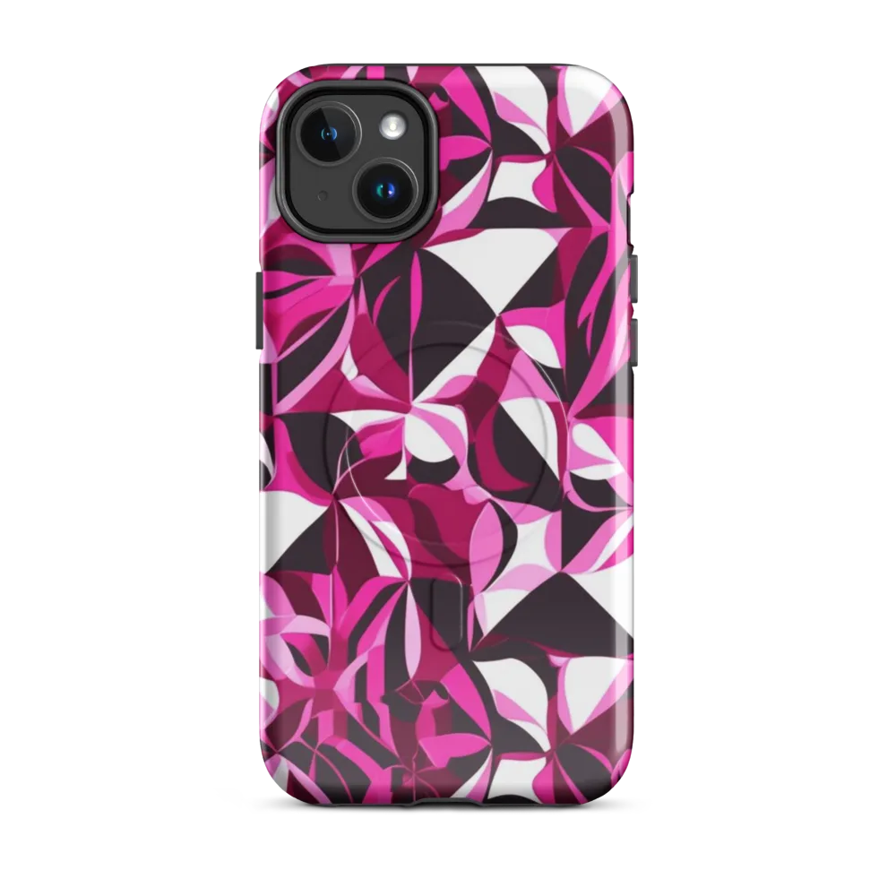Fuchsia Kaleidoscope on MagSafe Tough Case for iPhone® — Front
