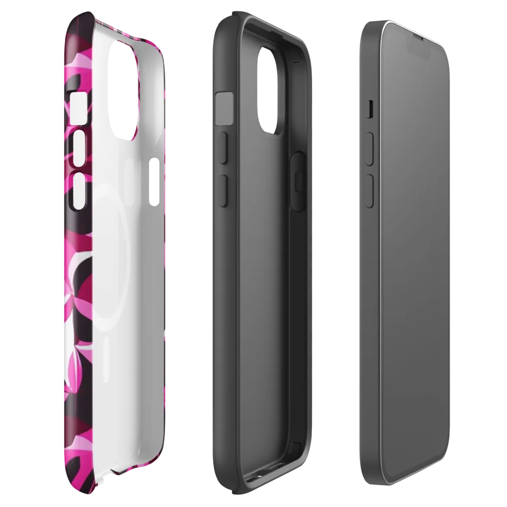 Fuchsia Kaleidoscope on MagSafe Tough Case for iPhone® — Front