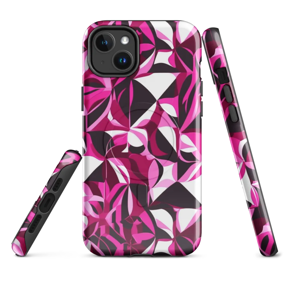 Fuchsia Kaleidoscope on MagSafe Tough Case for iPhone® — Front