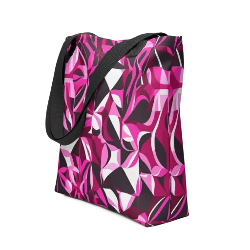 Fuchsia Kaleidoscope on a Tote Bag