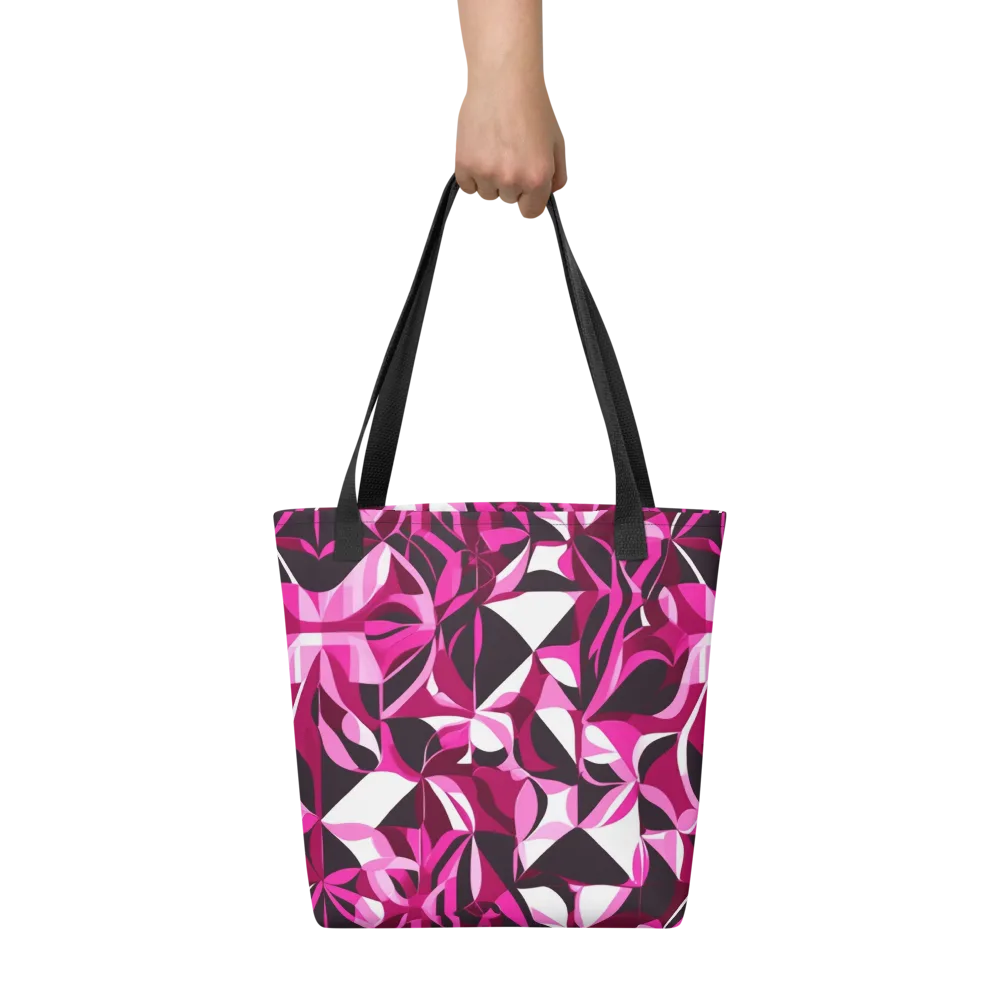 Fuchsia Kaleidoscope on Tote Bag — Front