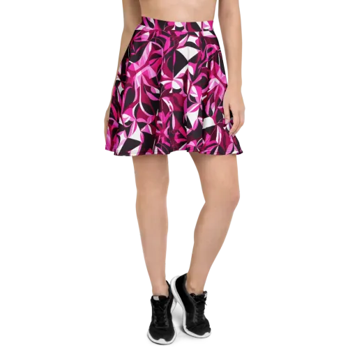Fuchsia Kaleidoscope on a Skater Skirt