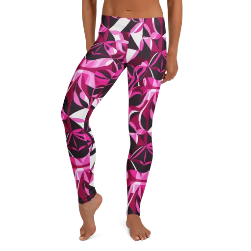 Fuchsia Kaleidoscope on a Leggings