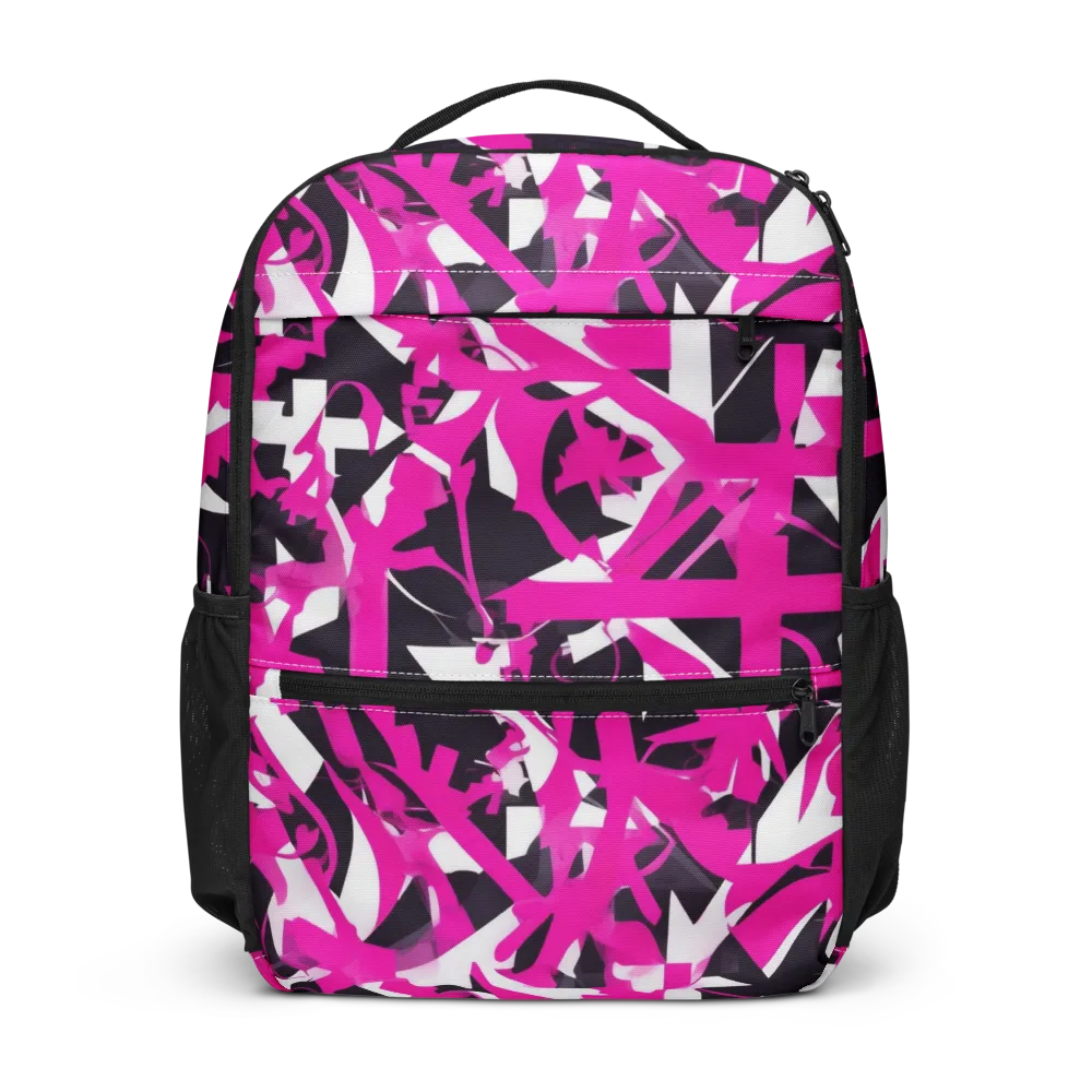 Hyperpop Geometry on Utility Backpack — Front