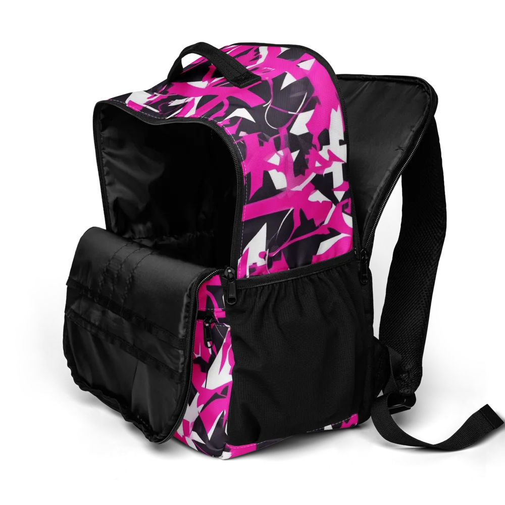 Hyperpop Geometry on Utility Backpack — Product details 2