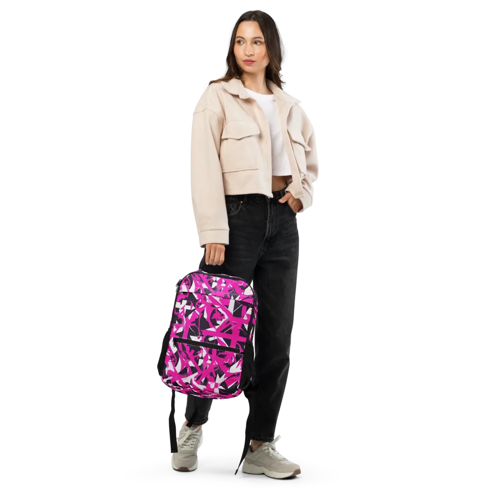 Hyperpop Geometry on Utility Backpack — Front
