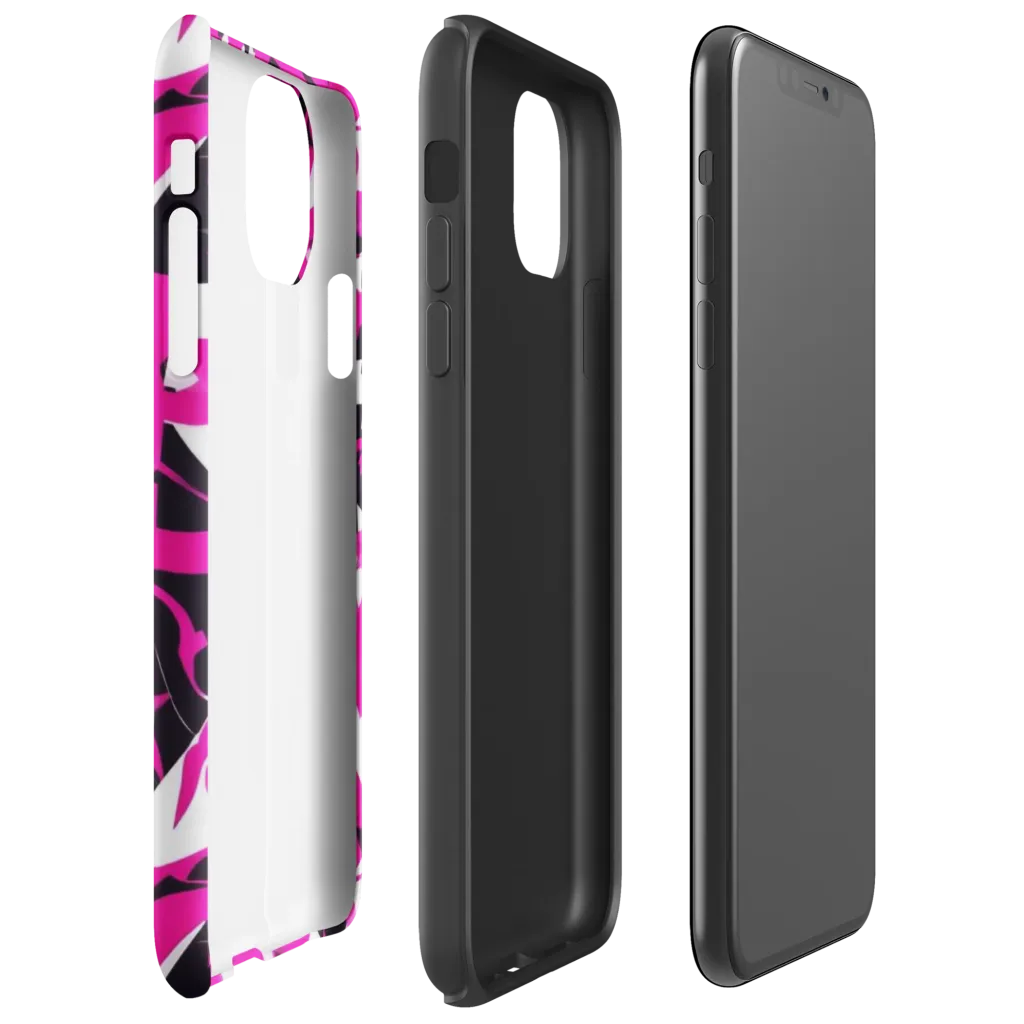 Hyperpop Geometry on Tough Case for iPhone® — Right