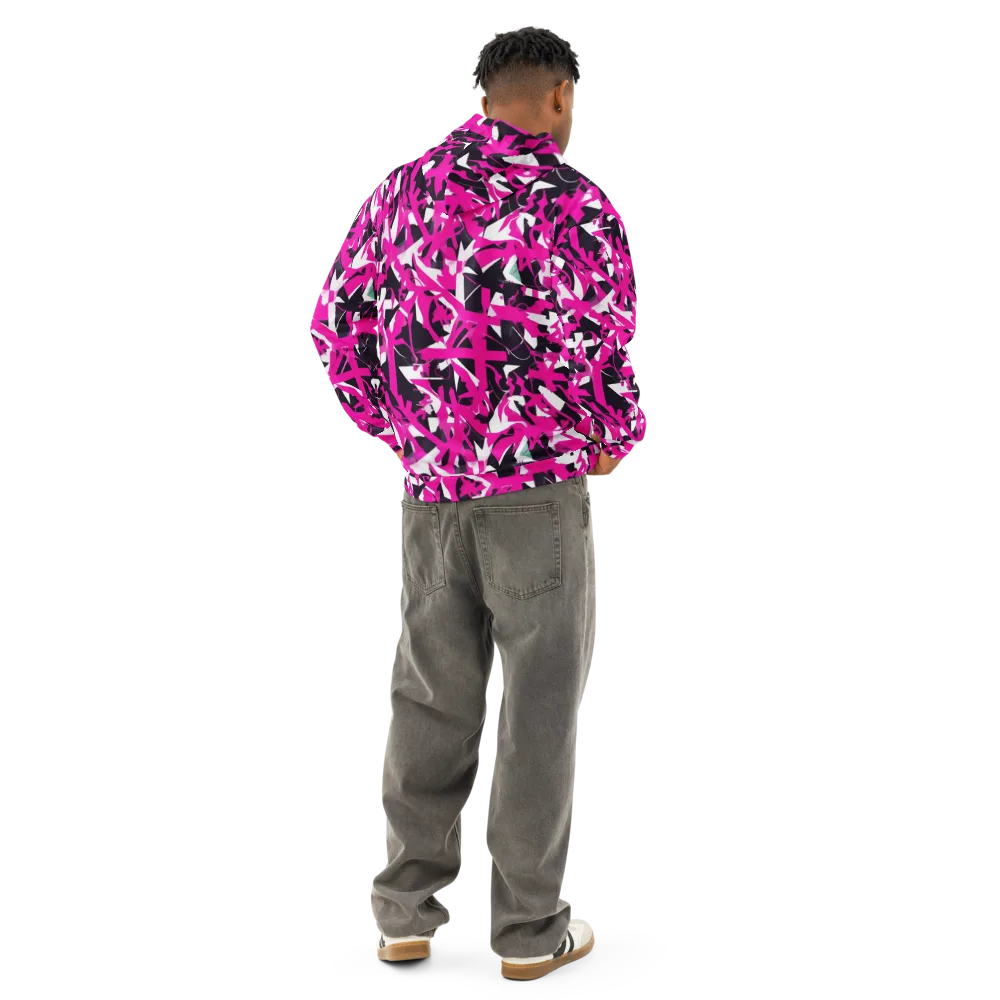 Hyperpop Geometry on Cotton Hoodie — Back